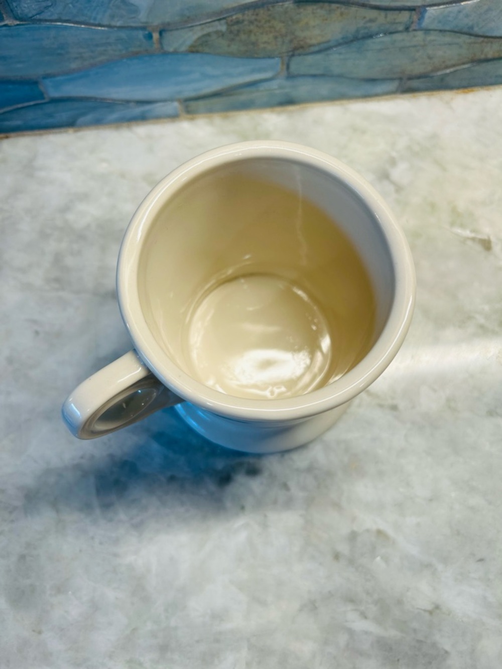 Anthropologie S Letter Monogram Initial Coffee Mug NWT Cream Black - Picture 4 of 9